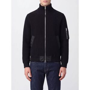 Sacai Men Sacai Turtleneck Wool Cardigan With Zip Closure And Slit Pockets